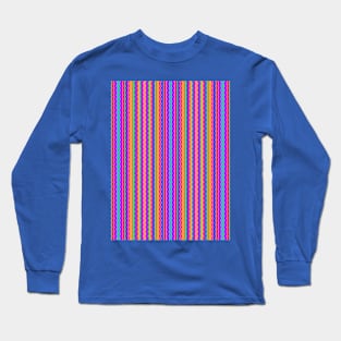 Bold Wiggly Rainbow Stripes Long Sleeve T-Shirt